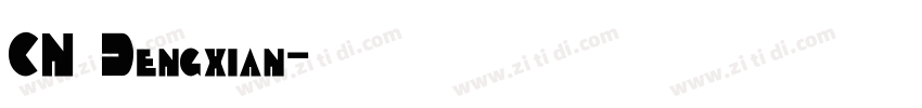 CN Dengxian字体转换